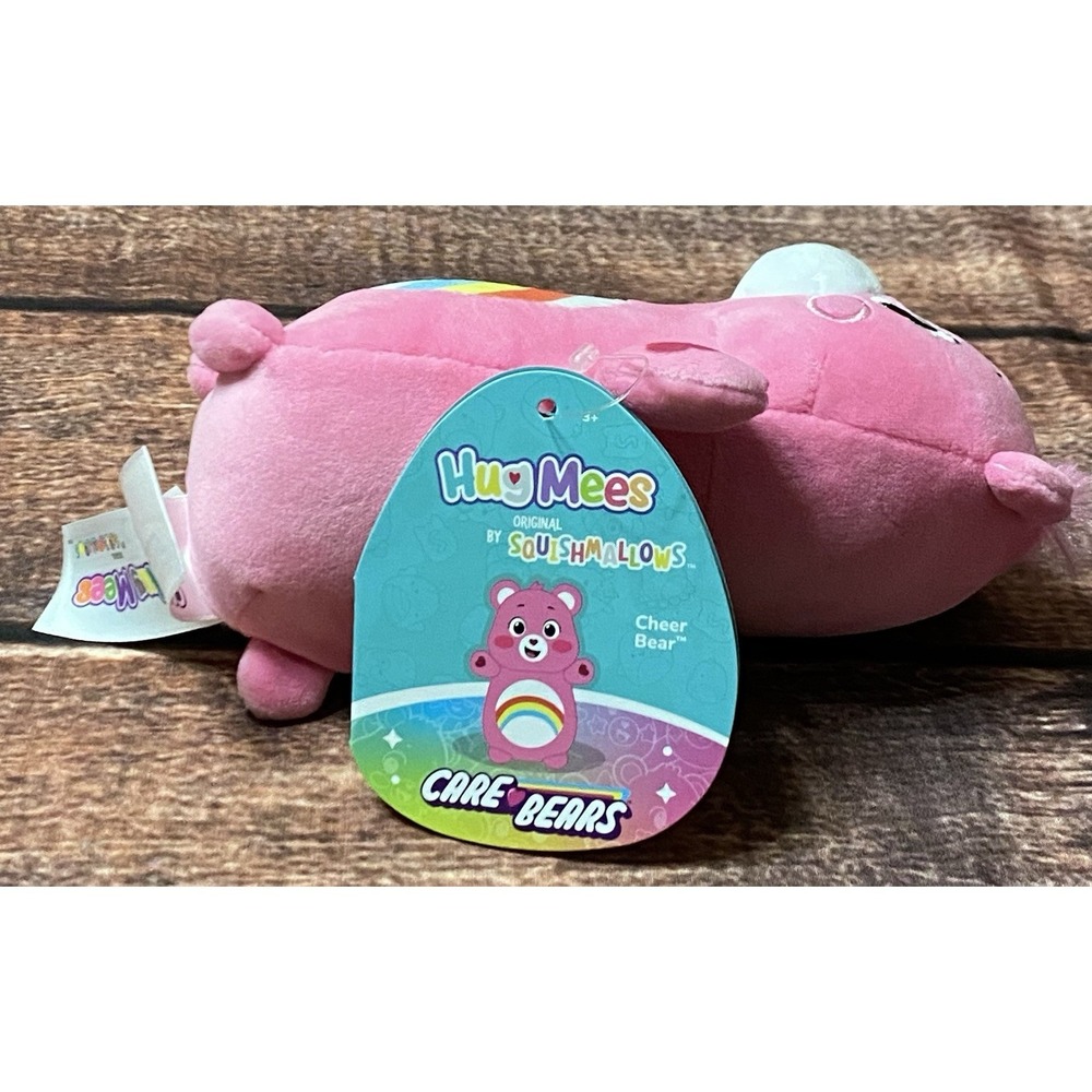 Squishmallows Hug Mees Care Bears "Cheer Bear" 6 inch Plush Toy New - Picture 5 of 16